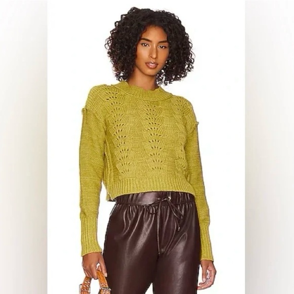 Free People Sweaters - Free People Bell Song Women's Size Small Sweater Oversized Boxy Green in Colour
